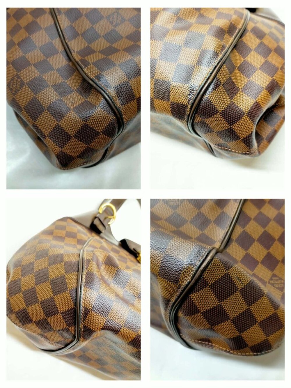 Authentic Louis Vuitton Sistina MM Damier Ebene Shoulder Bag LV Handbag - Picture 8 of 16